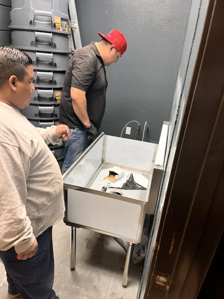 Commercial plumbing and sink installation in Van Alstyne